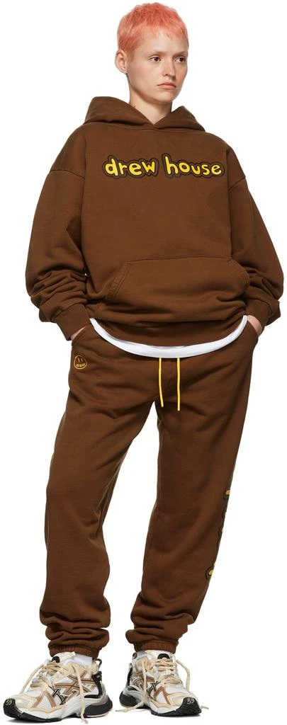 商品Drew House|SSENSE Exclusive Brown Cartoon Font Hoodie,价格¥761,第4张图片详细描述