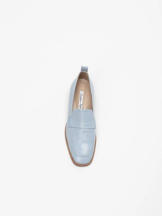 商品CHAUSSURE LAPIN|Tiempo Slip-on Loafers in Wrinkled Baby Blue,价格¥2160,第5张图片详细描述