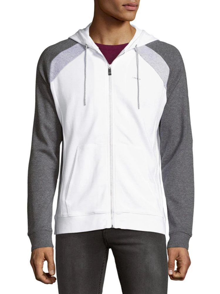 商品Calvin Klein|Long-Sleeve Cotton Hoodie,价格¥433,第1张图片