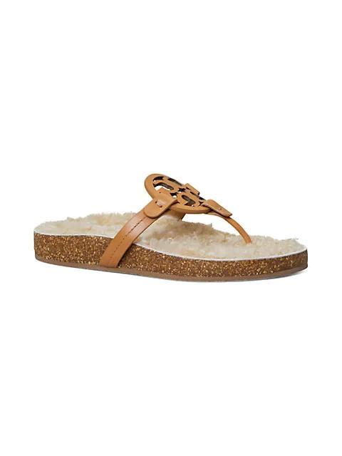 商品Tory Burch|Miller Cloud Shearling Sandals,价格¥611,第4张图片详细描述