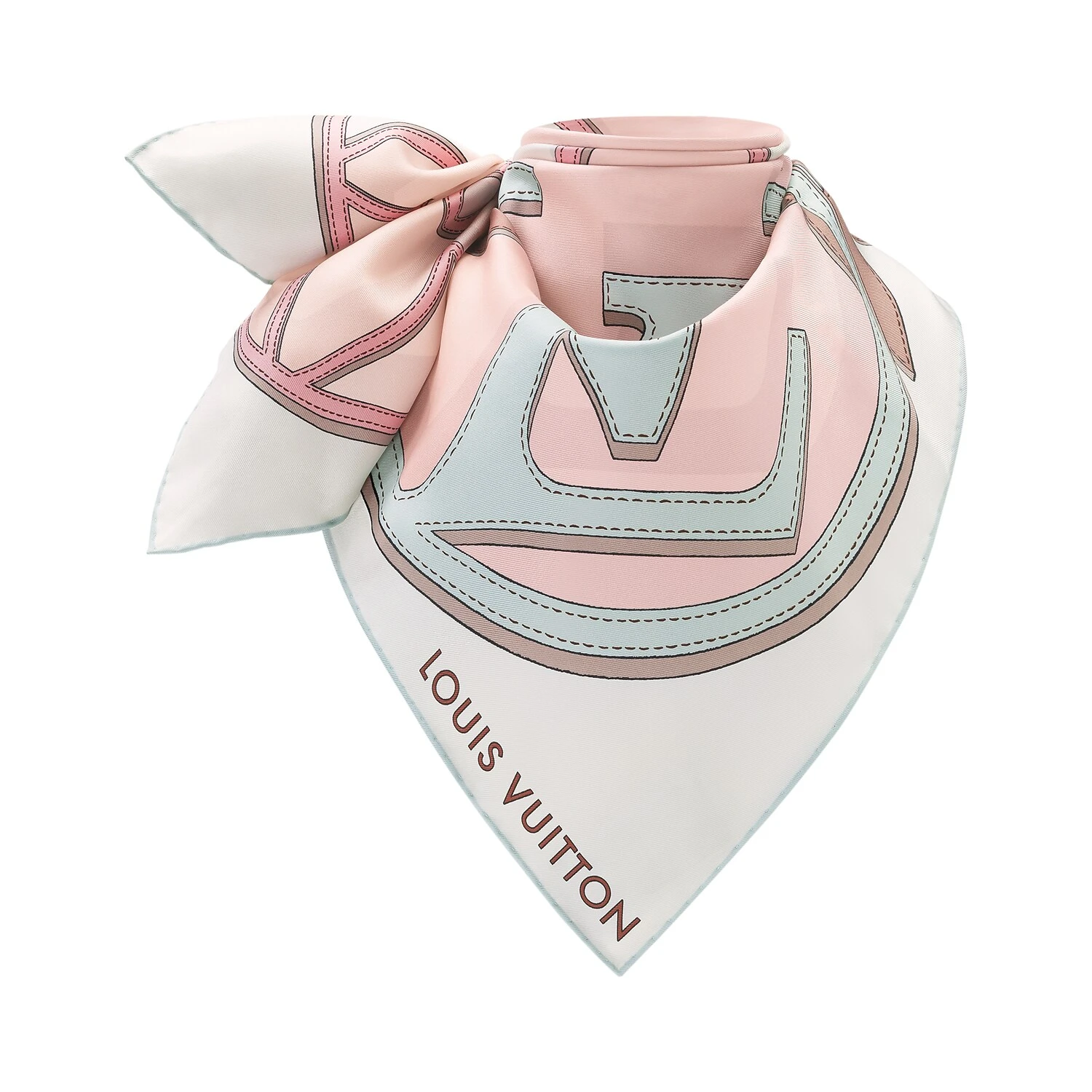 商品Louis Vuitton|【预售】 LV路易威登 25春夏 女士 围巾 LV DUALITY 90 方巾 M78407 ,价格¥5146,第1张图片