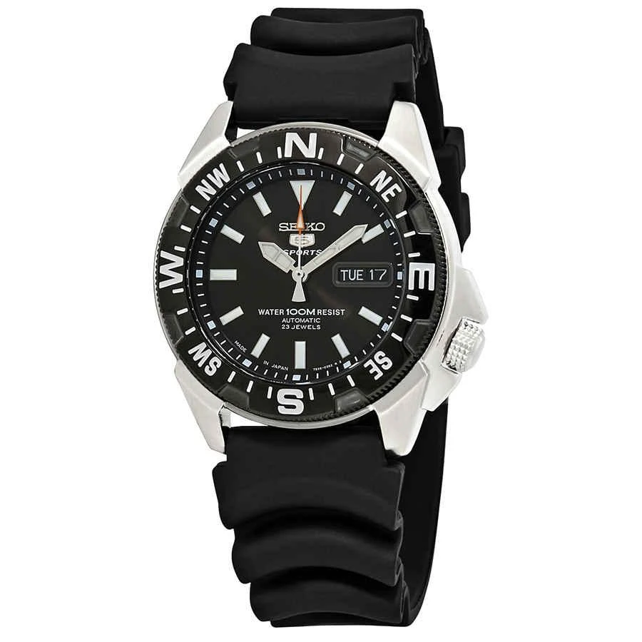 商品Seiko|Seiko Series 5 Automatic Black Dial Mens Watch SNZE81J2,价格¥1333,第1张图片