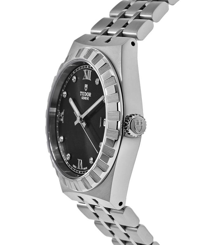 Tudor Royal Black Diamond Dial Stainless Steel Unisex Watch M28500-0004商品第3张图片规格展示