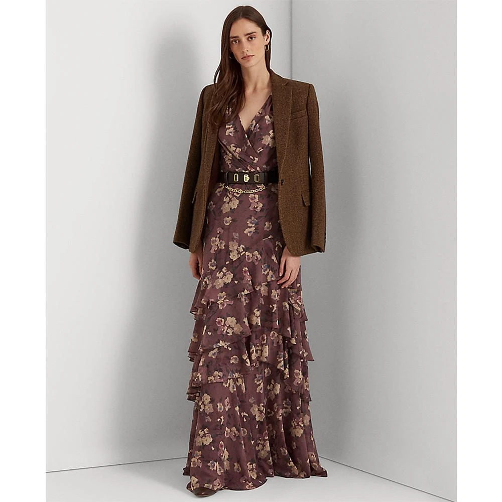商品Ralph Lauren|Floral Belted Crinkle Georgette Dress,价格¥639,第2张图片详细描述