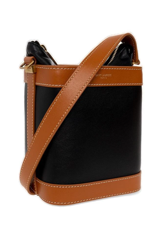 商品Yves Saint Laurent|Saint Laurent Two-Tone Zipped Bucket Bag,价格¥8174,第3张图片详细描述