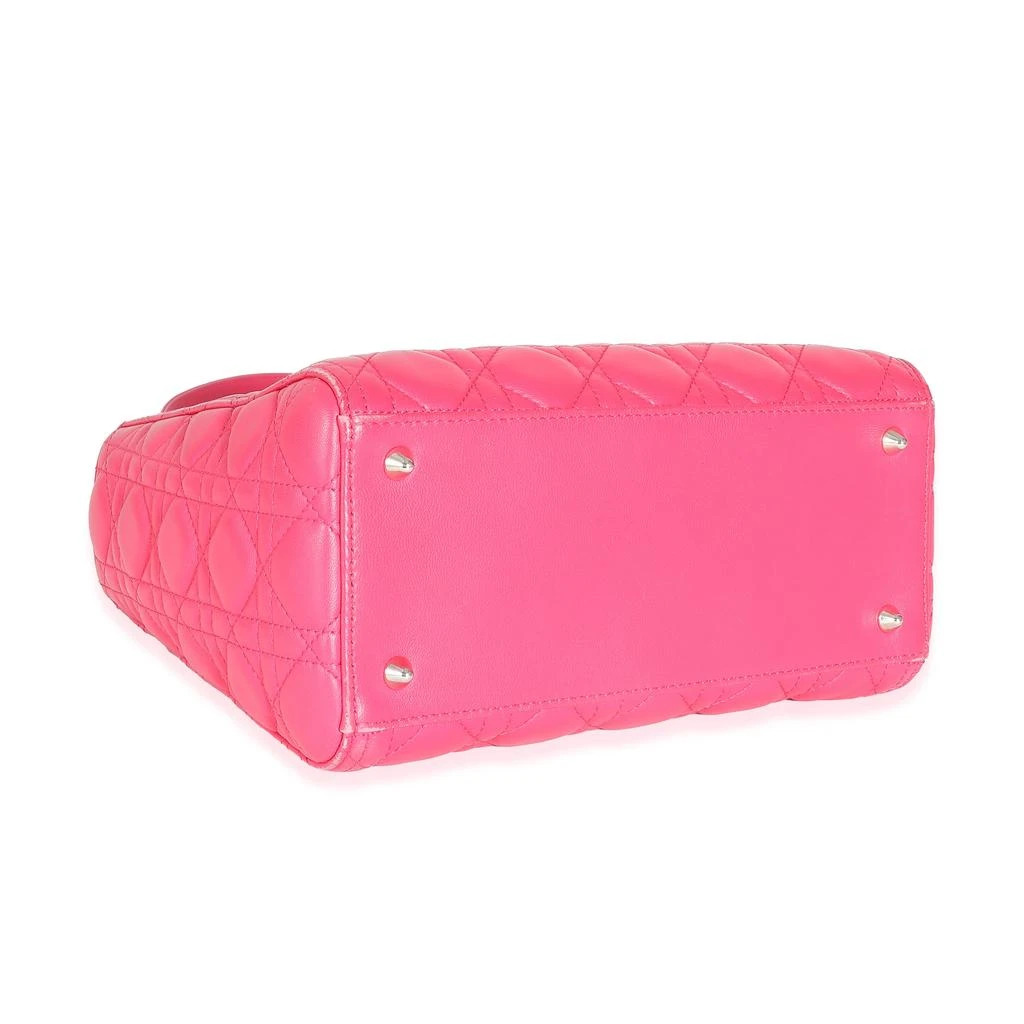 商品[二手商品] Dior|Christian Dior Pink Cannage Lambskin Medium Lady Dior,价格¥22107,第5张图片详细描述