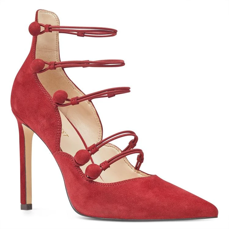 商品Nine West|尖头绒面高跟鞋,价格¥334,第1张图片