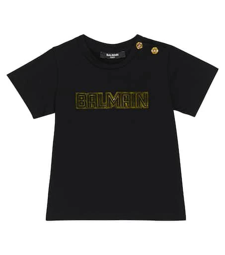 商品Balmain|Baby cotton embellished T-shirt,价格¥866,第1张图片