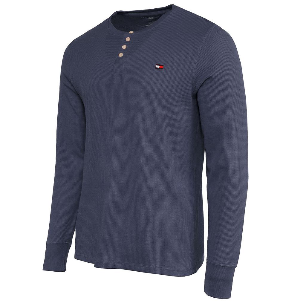 Tommy Hilfiger Men's Thermal 4 Button Long Sleeve Shirt商品第7张图片规格展示