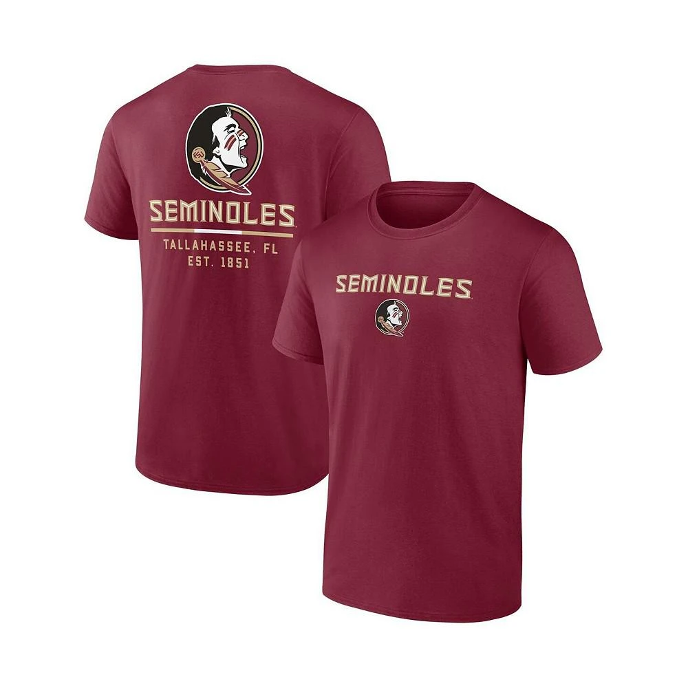 商品Fanatics|Men's Garnet Florida State Seminoles Game Day 2-Hit T-shirt,价格¥224,第1张图片