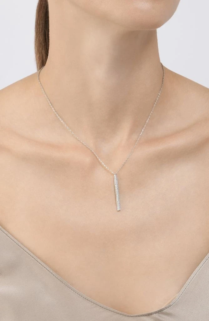 商品ADORNIA|Vertical Bar Necklace silver,价格¥350,第2张图片详细描述