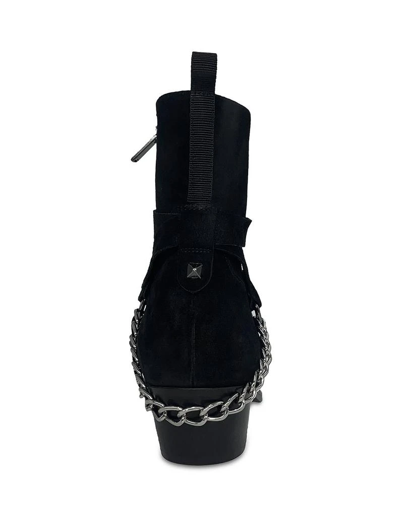 Men's Studded Suede Motorcycle Boots 商品