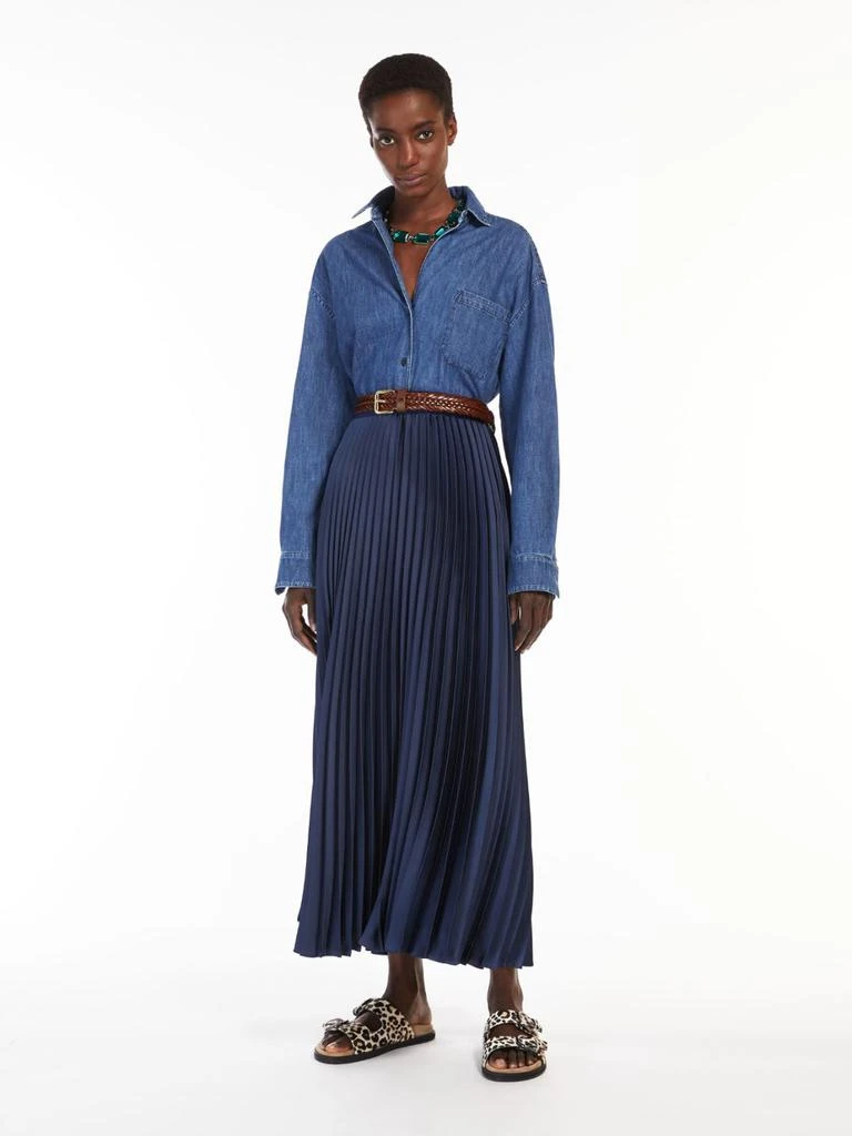商品Weekend Max Mara|Pleated satin skirt,价格¥1764,第5张图片详细描述