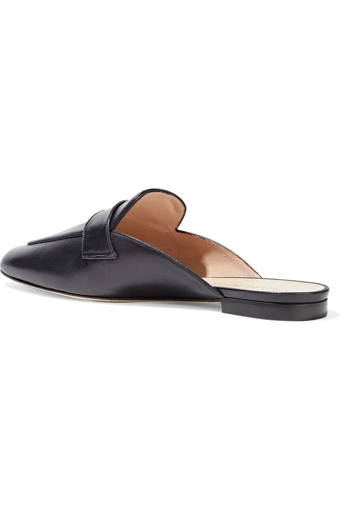 商品Stuart Weitzman|Payson faux pearl-embellished leather slippers,价格¥1452,第3张图片详细描述