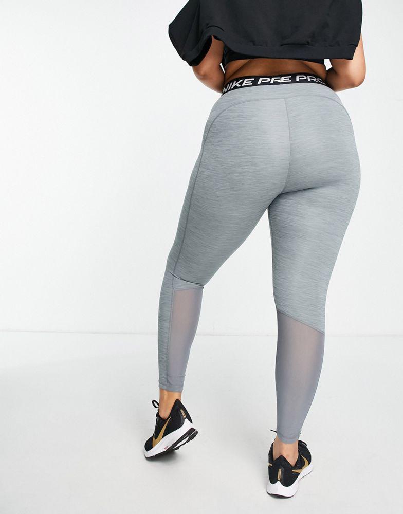 Nike Pro Training Plus 365 leggings in marl grey商品第2张图片规格展示