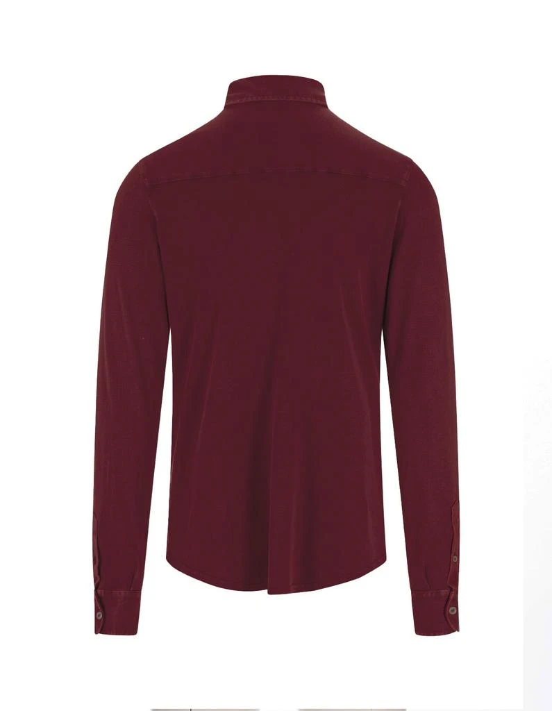 商品Fedeli|Teorema Light Piquet Shirt In Wine Red,价格¥1992,第2张图片详细描述