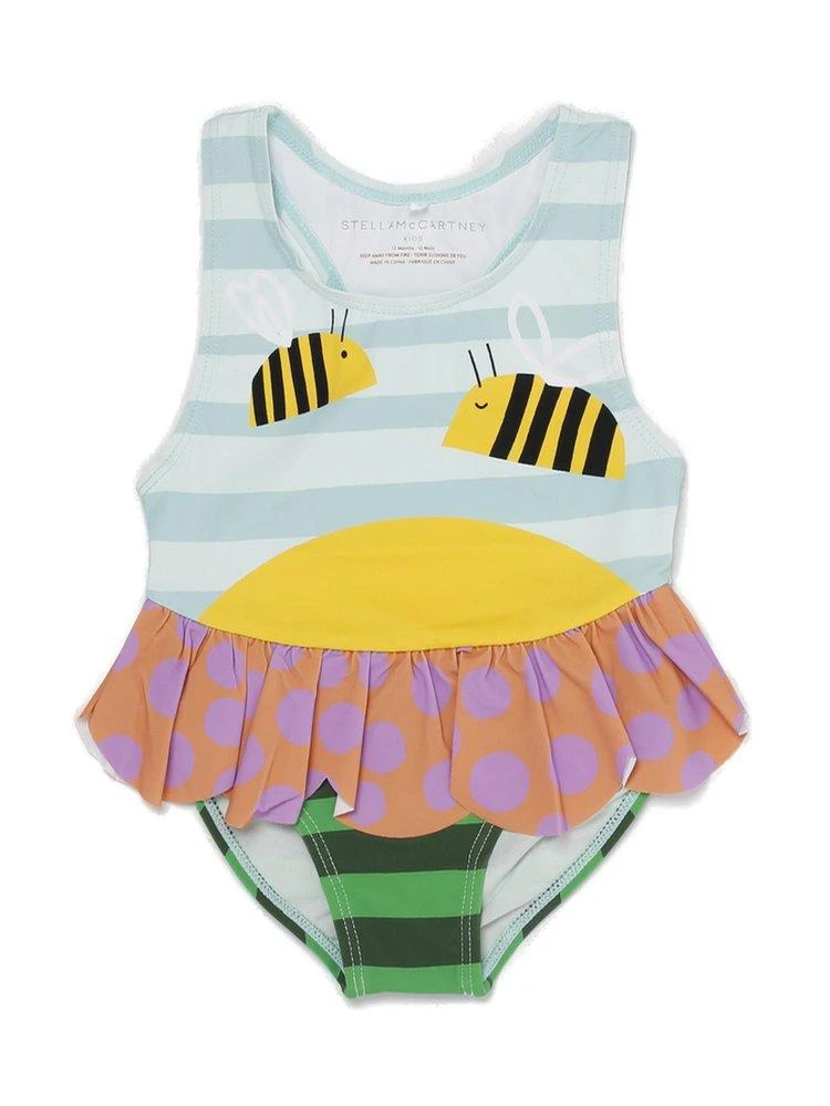 商品Stella McCartney|Stella McCartney Kids Bee-Printed Crewneck Swimsuit,价格¥275,第1张图片