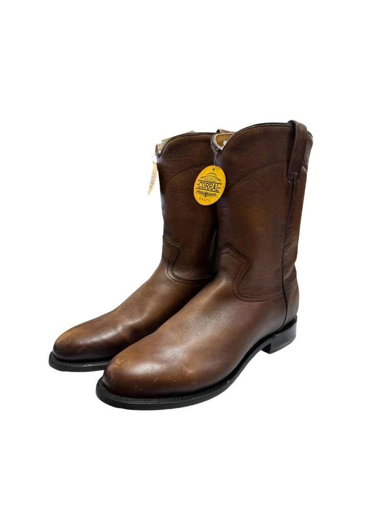 商品Corral Boots|Men's Roper Boot In Honey Brown,价格¥1290,第1张图片