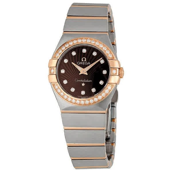 商品Omega|Constellation Brown Guilloche Dial Ladies Watch 123.25.27.60.63.001,价格¥36940,第1张图片