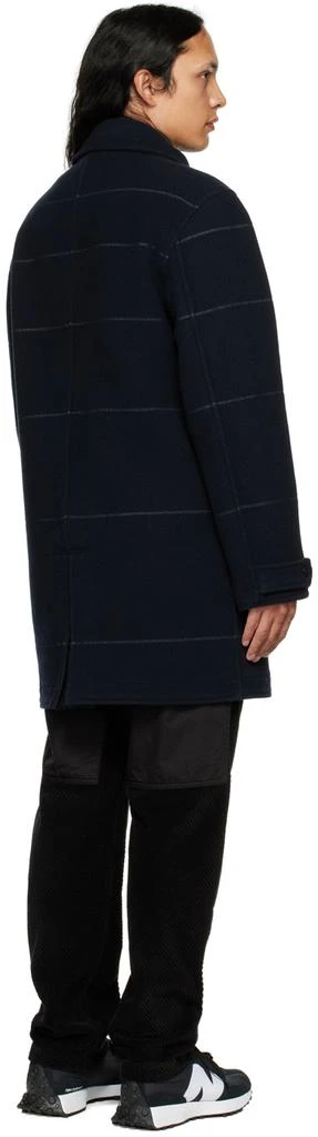 商品Stone Island|Navy Single-Breasted Coat,价格¥3830,第3张图片详细描述