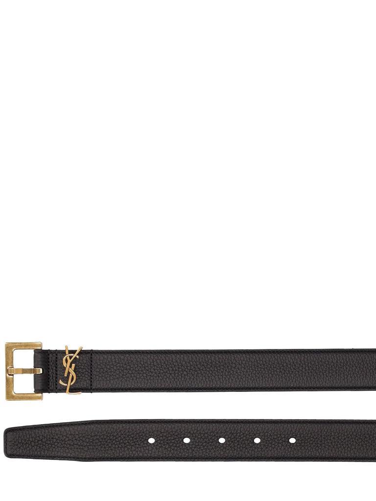 商品Yves Saint Laurent|3cm Ysl Leather Belt,价格¥3841,第4张图片详细描述