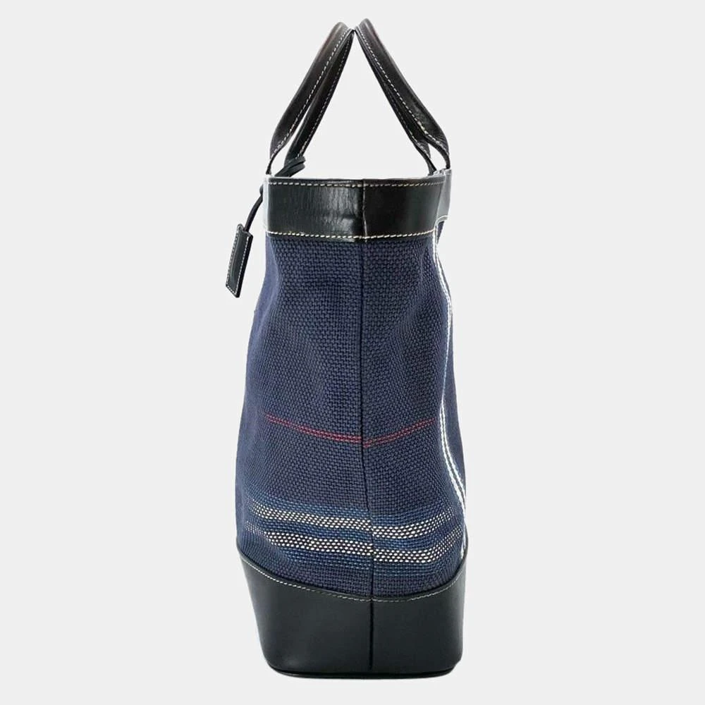 商品[二手商品] Burberry|Burberry Blue Check Canvas Tote Bag,价格¥4574,第5张图片详细描述