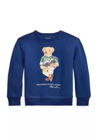 商品Ralph Lauren|Lauren Childrenswear Boys 4 7 Polo Bear Fleece Graphic Sweatshirt,价格¥195,第1张图片