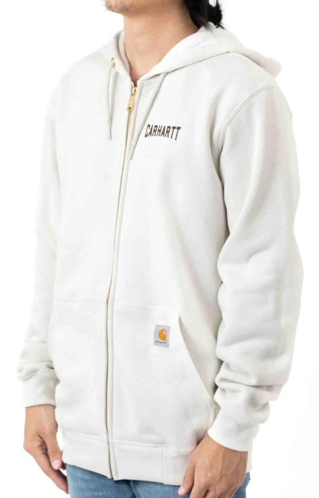 商品Carhartt|(105021) Loose Fit MW Full Zip Hooded Authentic Gear Graphic Sweatshirt - Malt,价格¥419,第2张图片详细描述