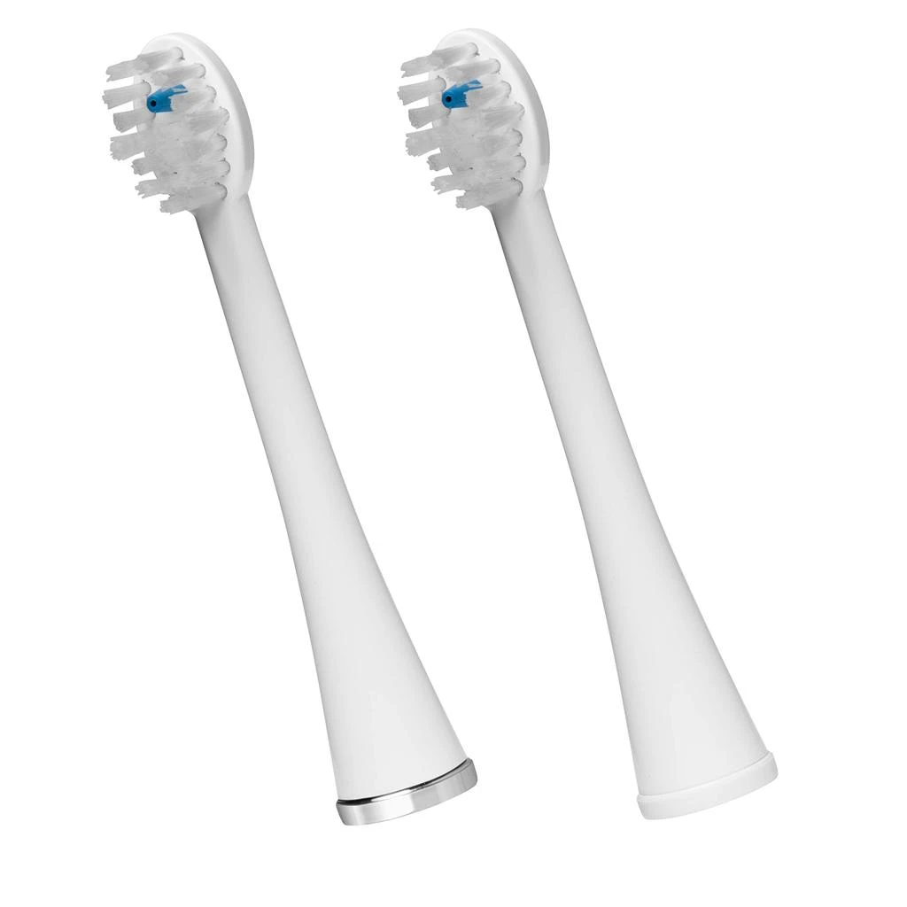 商品Waterpik|Waterpik Compact Replacement Brush Heads for Sonic-Fusion Flossing Toothbrush SFRB-2EW, 2 Count White,价格¥211,第1张图片