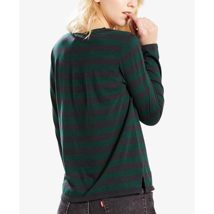 商品Levi's|® Cotton Long-Sleeve Striped T-Shirt,价格¥149,第3张图片详细描述