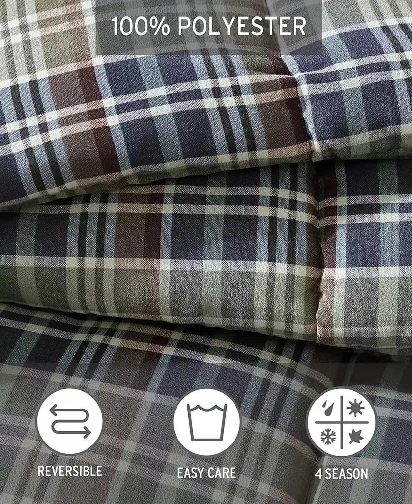 Rugged Plaid Microsuede Reversible Comforter Set 商品