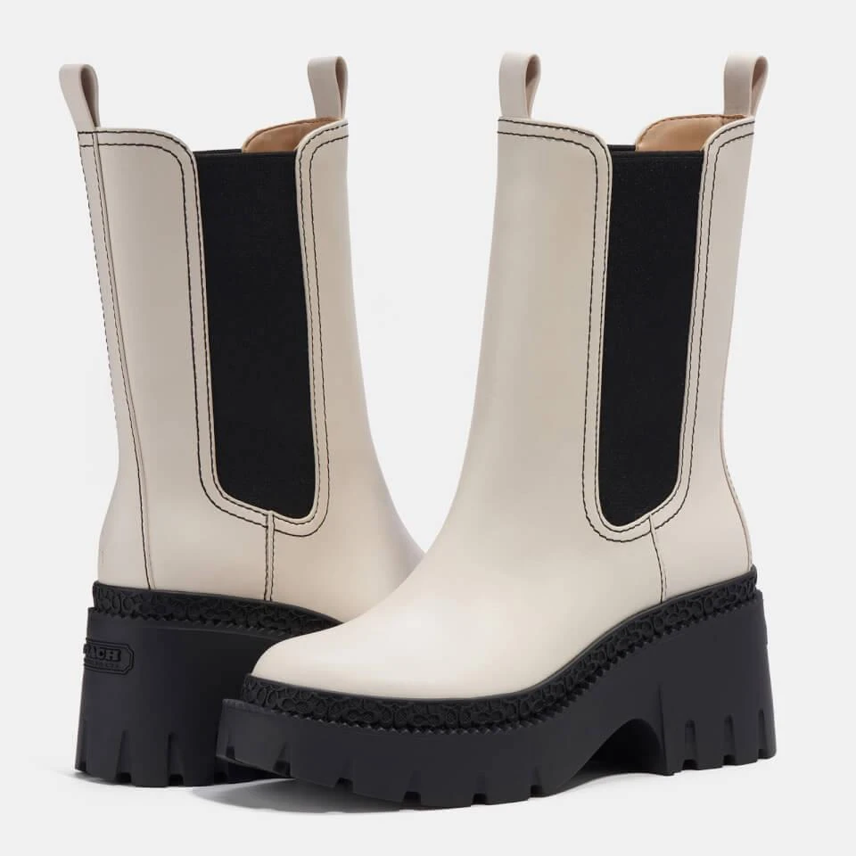 商品Coach|COACH ALEXA LEATHER HEELED CHELSEA BOOTS,价格¥862,第3张图片详细描述