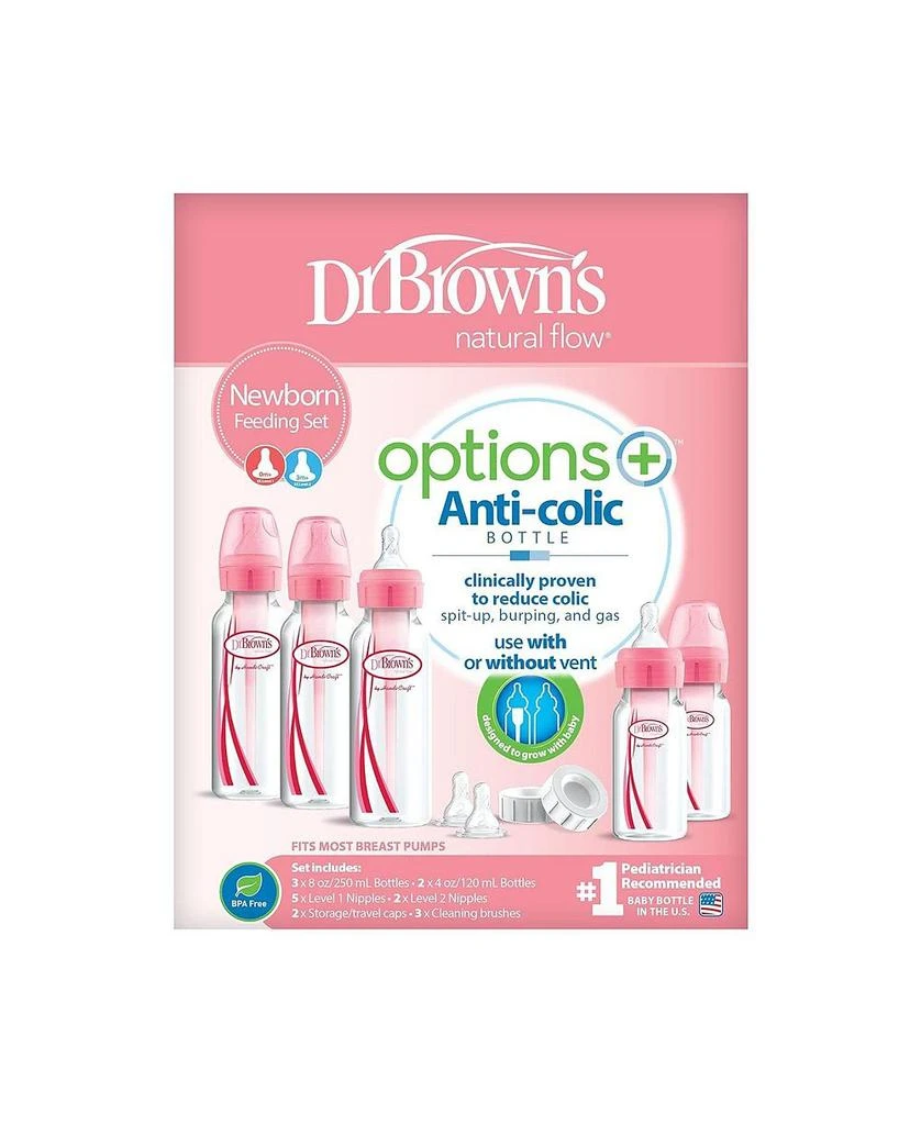 Anti-Colic Options+ Baby Bottle Newborn Feeding Set, 17 Pieces 商品