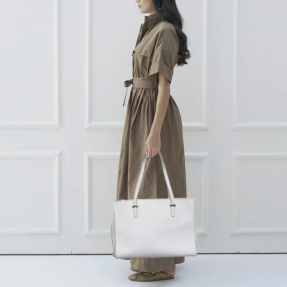 商品[二手商品] Kate Spade|Kate Spade Grey Leather Cedar Street Jensen Tote,价格¥1098,第2张图片详细描述