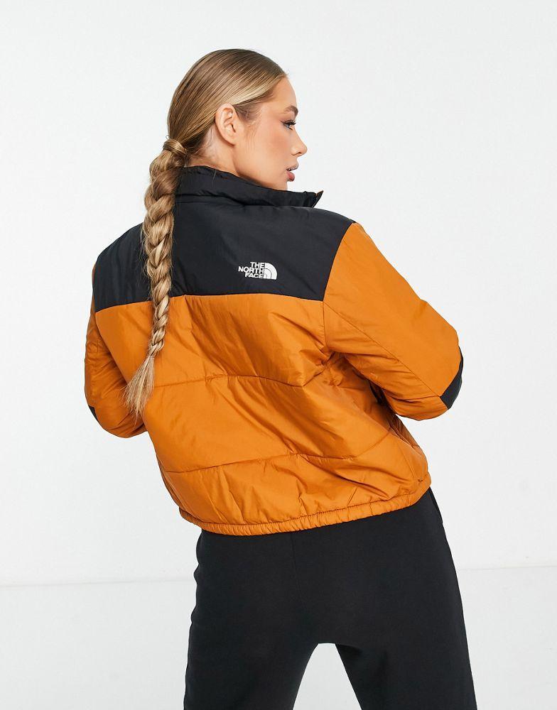 商品The North Face|The North Face Gosei puffer jacket in brown and black Exclusive at ASOS,价格¥996,第4张图片详细描述