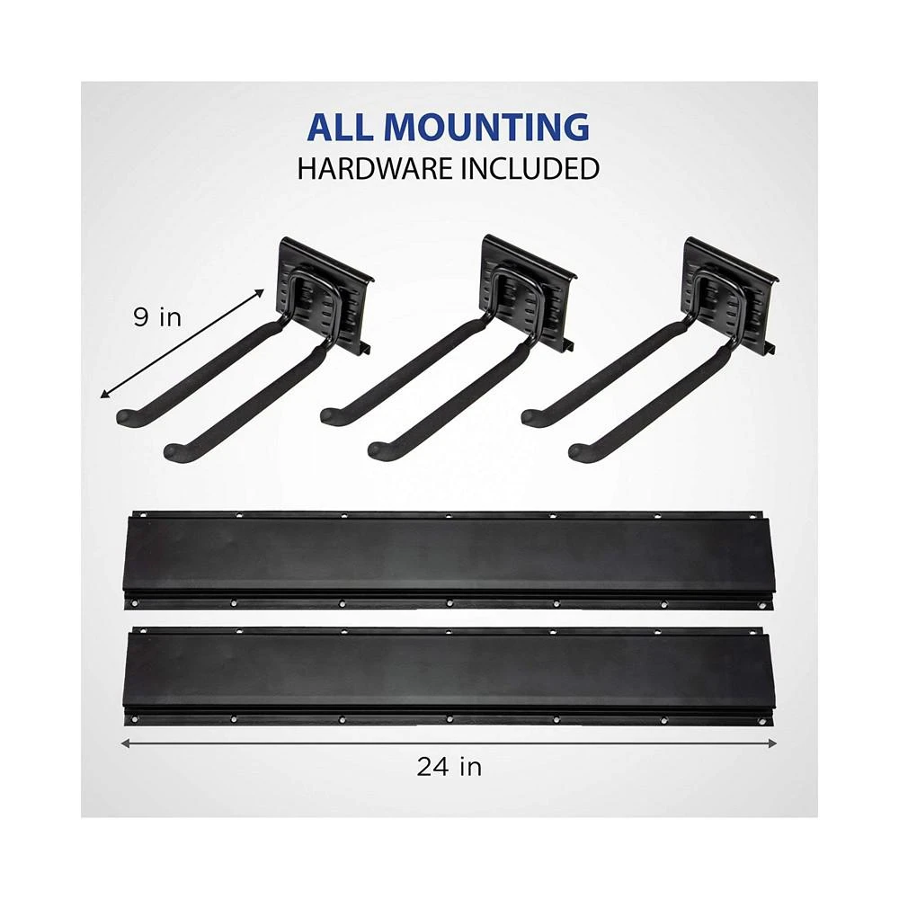 商品Raxgo|Chair Storage Rack, Mounted Folding Chair Rack and Hanger System,价格¥335,第2张图片详细描述
