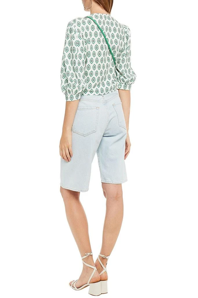 商品Sandro|Namal knotted printed woven top,价格¥467,第1张图片