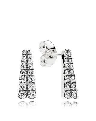 商品PANDORA|Earrings - Sterling Silver & Cubic Zirconia Shooting Stars,价格¥364,第1张图片