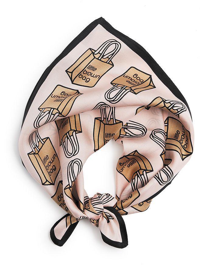 商品Echo Design|Little Brown Bag Silk Neckerchief - 100% Exclusive,价格¥324,第4张图片详细描述