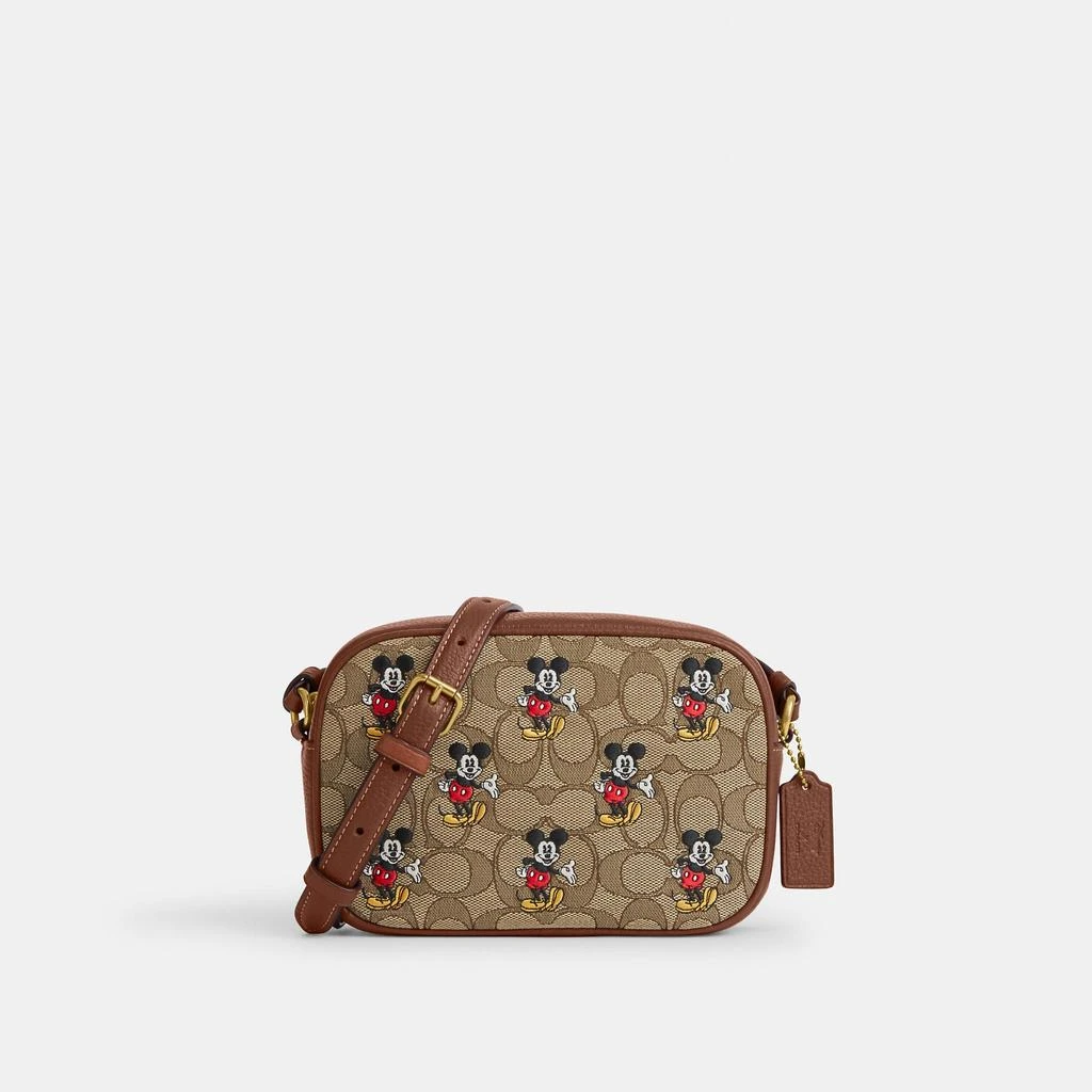 商品Coach|Coach Outlet Disney X Coach Mini Jamie Camera Bag In Signature Jacquard With Mickey Mouse Print,价格¥1154,第1张图片