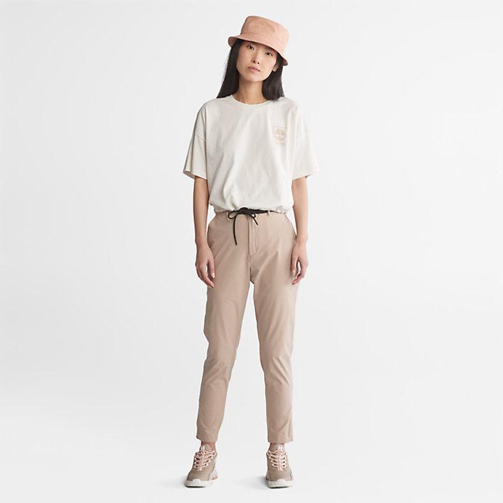 商品Timberland|Cropped T-Shirt with Drawstring Hem for Women in White,价格¥162,第5张图片详细描述