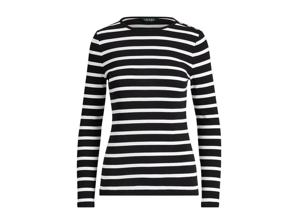 商品Ralph Lauren|Striped Button-Shoulder Top,价格¥283,第7张图片详细描述
