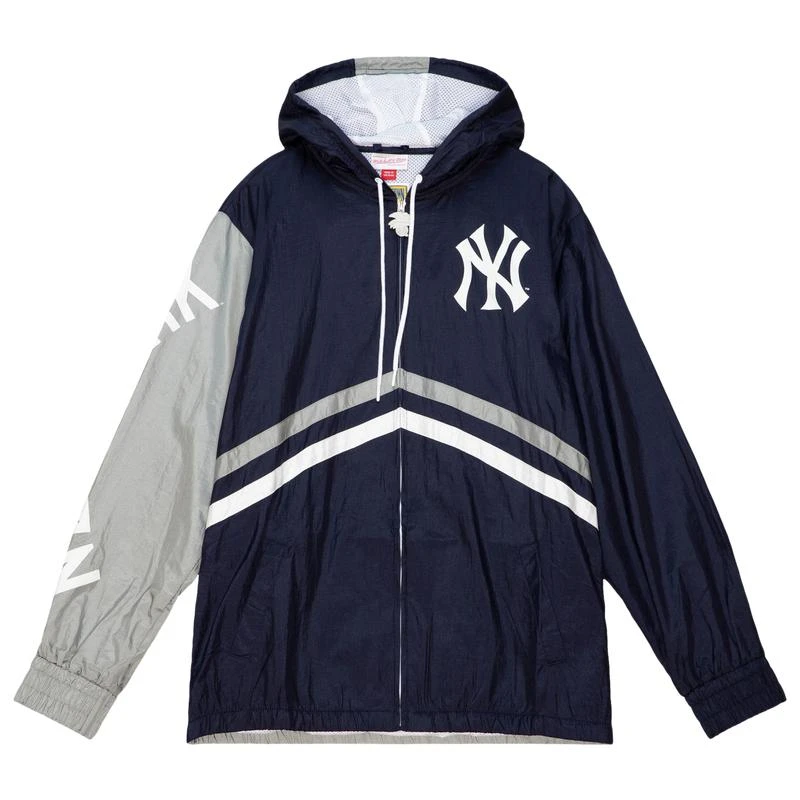 商品Mitchell & Ness|Mitchell & Ness Yankees Undeniable Windbreaker - Men's,价格¥595,第1张图片