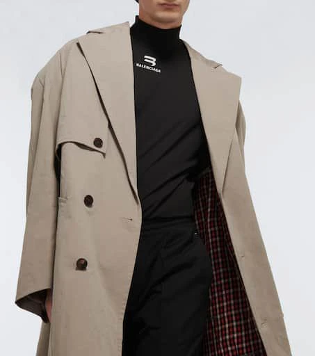 Oversized cotton-blend trench coat 商品