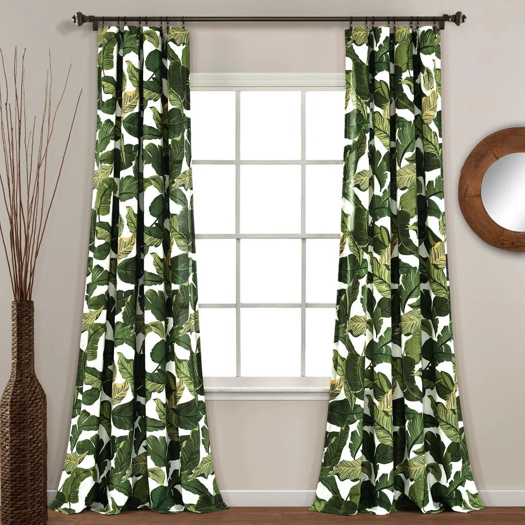 商品Lush Decor|Tropical Paradise Window Curtain Panel Set,价格¥346,第1张图片