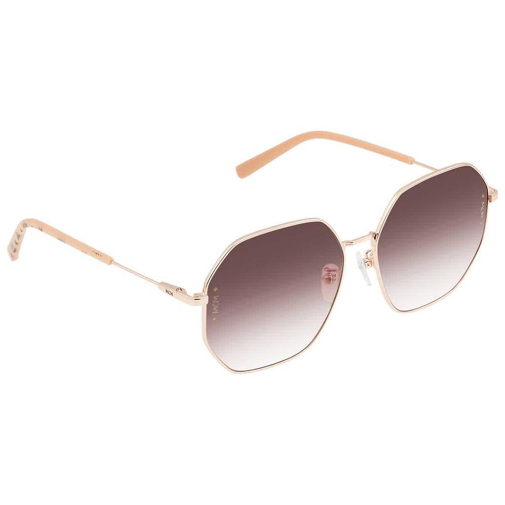 商品MCM|MCM Burgundy Gradient Geometric Ladies Sunglasses MCM165SLB 770 60,价格¥414,第1张图片