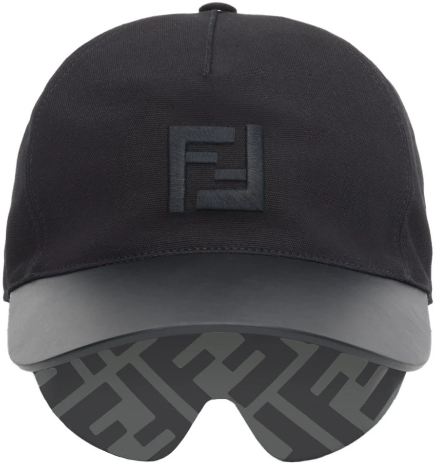商品Fendi|黑色 Eyecap 棒球帽,价格¥6309,第1张图片