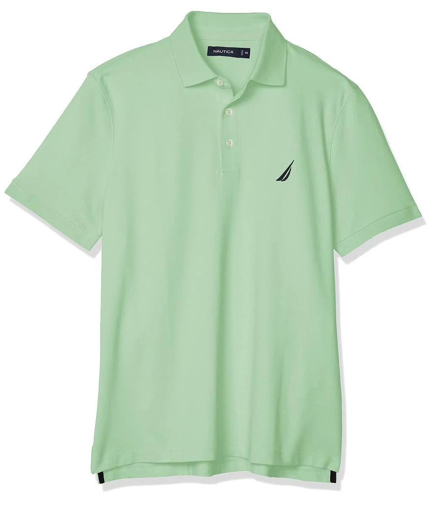 商品Nautica|Men's Short Sleeve Solid Stretch Cotton Pique Polo Shirt,价格¥181,第1张图片