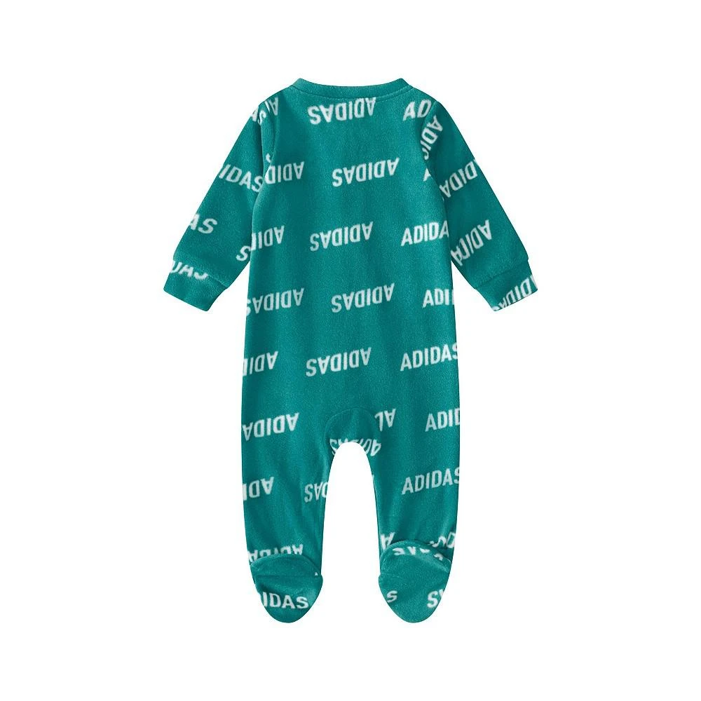 商品Adidas|Baby Boys Long Sleeve Printed Microfleece Footed Coverall,价格¥112,第2张图片详细描述