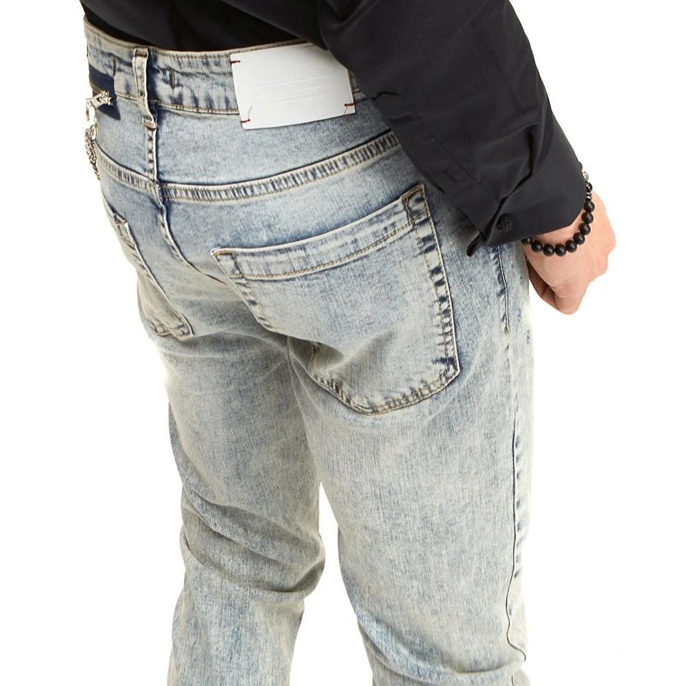 商品RON TOMSON|Men's Modern Grunge Skinny Fit Denim Jeans,价格¥890,第3张图片详细描述